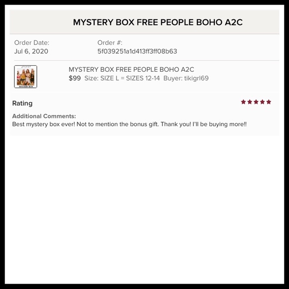 MYSTERY BOX FREE PEOPLE BOHO A3C - Picture 8 of 16